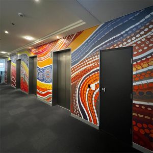 elevator wall graphics